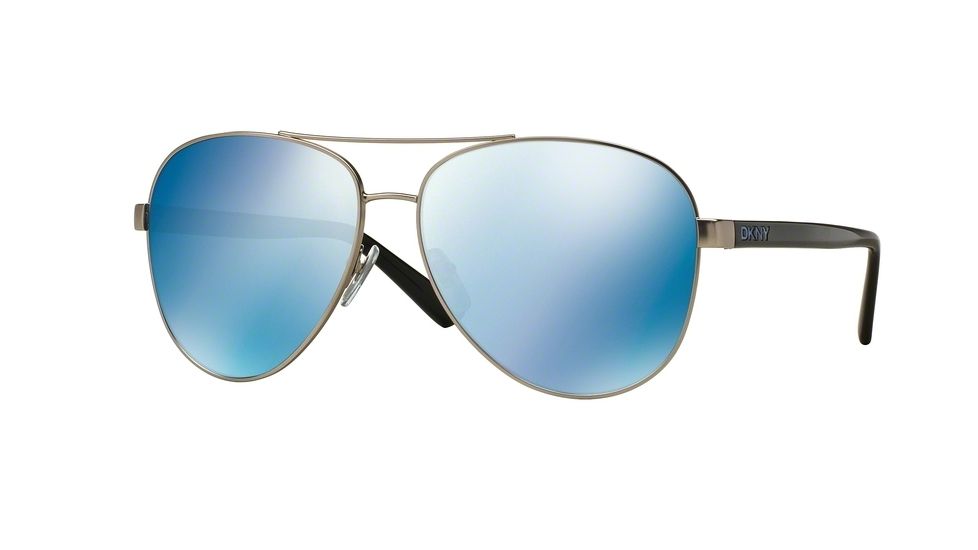 DKNY DY5084 Bifocal Prescription Sunglasses DY5084-123655-61 - Lens Diameter 61 mm, Frame Color Satin Silver/black