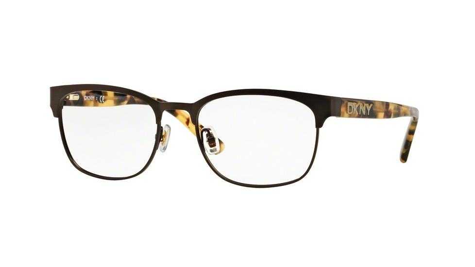 DKNY DY5652 Progressive Prescription Eyeglasses 1232-53 - Matte Chocolate Brwn/vntg Tort Frame