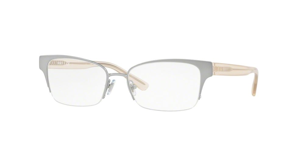 DKNY DY5657 Bifocal Prescription Eyeglasses 1247-54 - Shiny Silver Frame, Demo Lenses Lenses