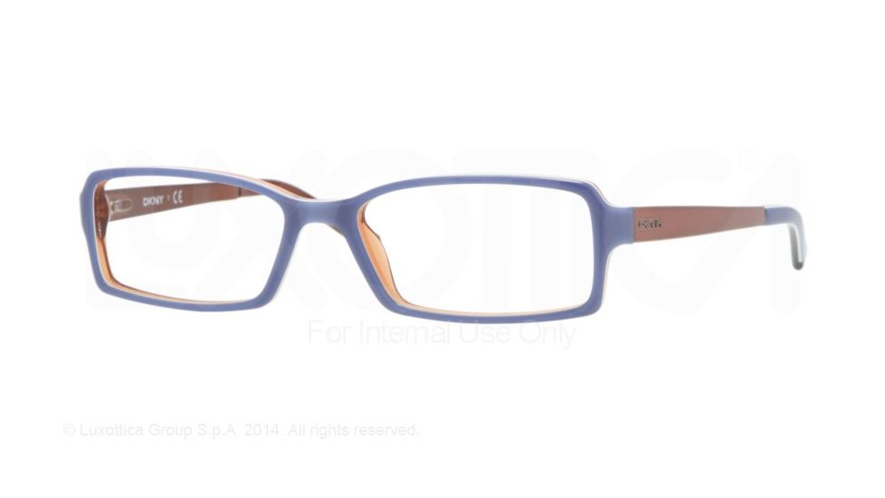 DKNY Eyeglass Frames DY4596 3402-53 - Azure/white/transparent Orange Frame