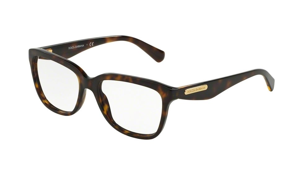 Dolce&amp;Gabbana 3 LAYERS DG3193 Single Vision Prescription Eyeglasses 2937-52 - Havana/Matte Havana Frame