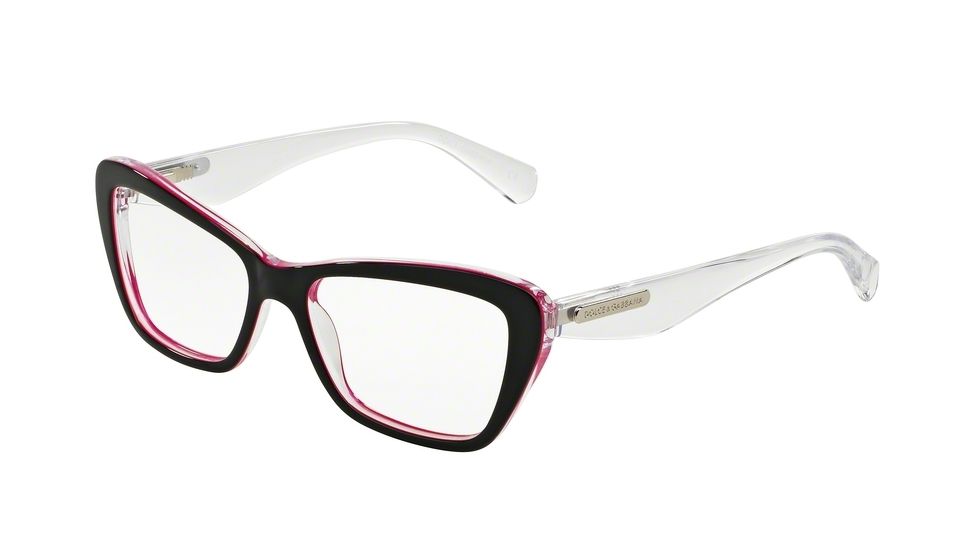 Dolce&amp;Gabbana 3 LAYERS DG3194 Bifocal Prescription Eyeglasses 2794-54 - Black/pearl Fuxia/cryst Frame