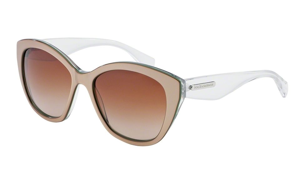 Dolce&amp;Gabbana 3 LAYERS DG4220 Bifocal Prescription Sunglasses DG4220-279713-55 - Lens Diameter 55 mm, Frame Color Sand/pearl Green/cryst