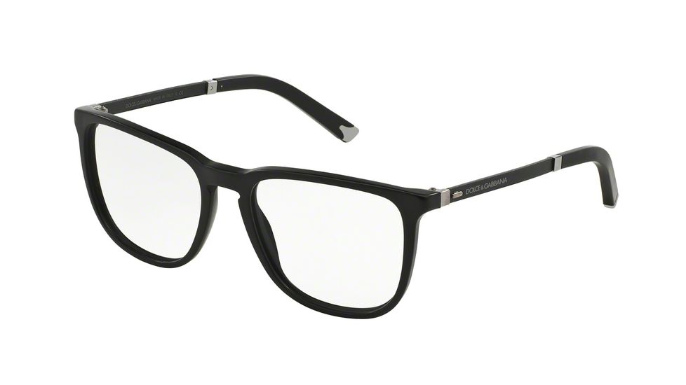 Dolce&amp;Gabbana BASALTO COLLECTION DG3216 Single Vision Prescription Eyeglasses 1934-52 - Matte Black Frame