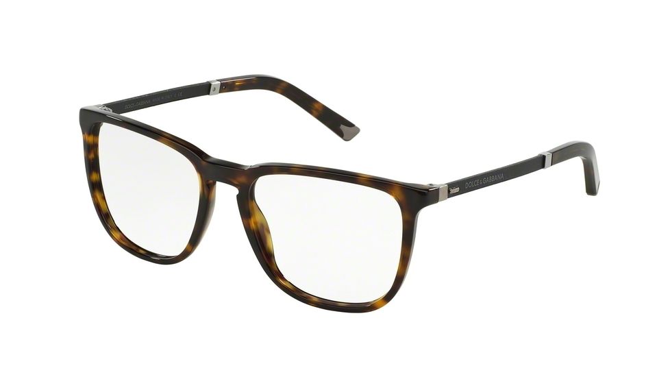 Dolce&amp;Gabbana BASALTO COLLECTION DG3216 Single Vision Prescription Eyeglasses 502-52 - Havana Frame