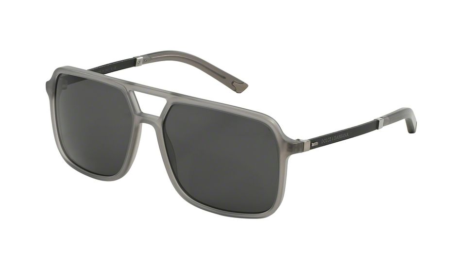 Dolce&amp;Gabbana BASALTO COLLECTION DG4241 Sunglasses 186187-58 - Matte Grey Frame, Grey Lenses