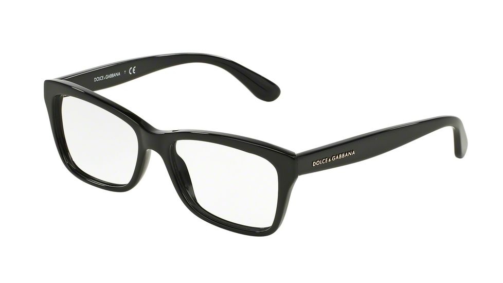 Dolce&Gabbana CONTEMPORARY DG3215 Single Vision Prescription Eyeglasses 501-52 - Black Frame