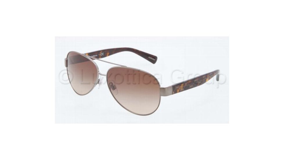 Dolce&amp;Gabbana D&amp;G ALL OVER DG2118P Sunglasses 119613-6012 - , Brown Gradient Lenses