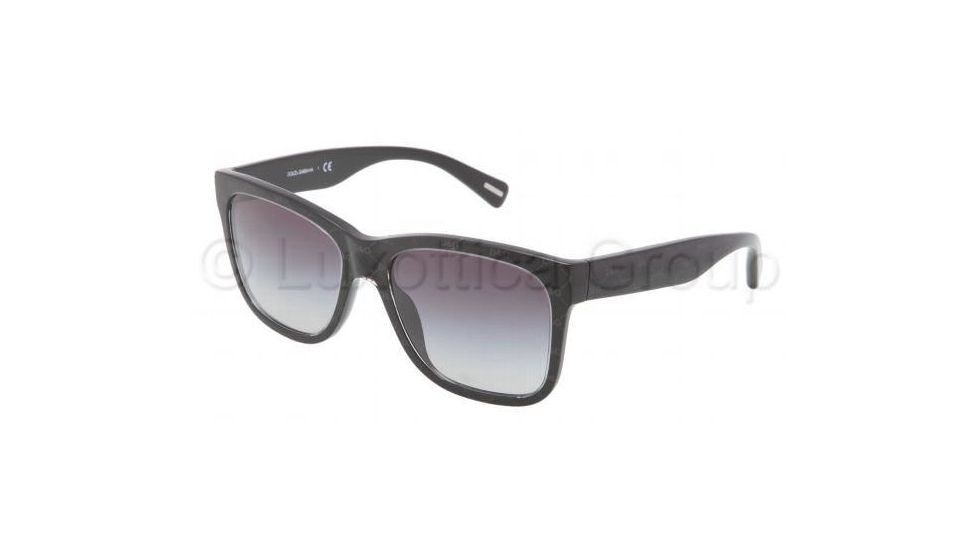 Dolce&amp;Gabbana D&amp;G ALL OVER DG4158P Bifocal Prescription Sunglasses DG4158P-26598G-5517 - Lens Diameter 55 mm, Frame Color Black / Gray