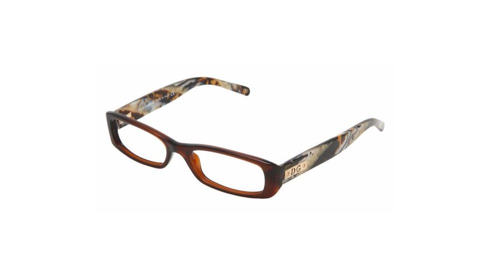 Dolce&amp;Gabbana DG3063 Progressive Eyeglasses - Brown Frame / 50 mm Prescription Lenses, 861-5016