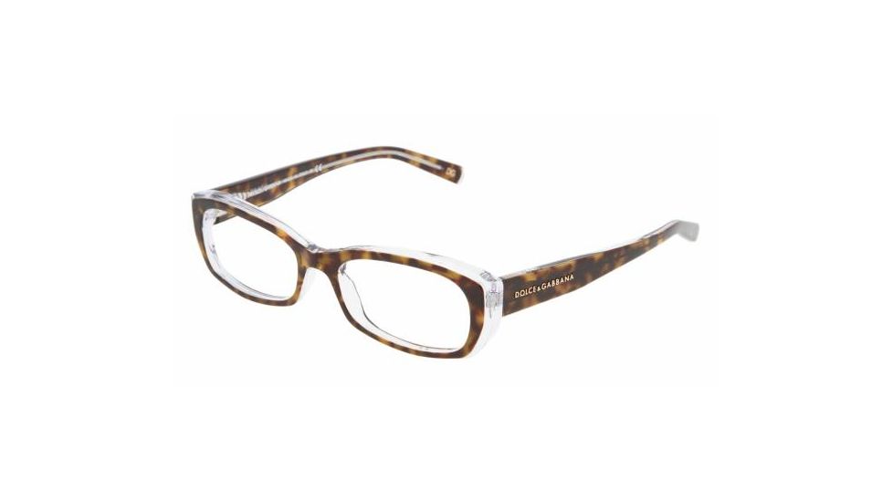 Dolce&amp;Gabbana DG3090 SV Prescription Eyeglasses - Havana/Crystal Demo Lens Frame / 51 mm Prescription Lenses, 757-5116