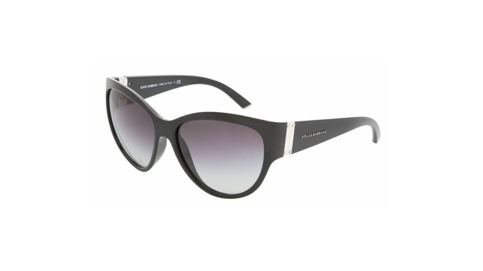 Dolce&amp;Gabbana DG 6059 Sunglasses Styles - Black Gray Gradient Frame, 501-8G-5816
