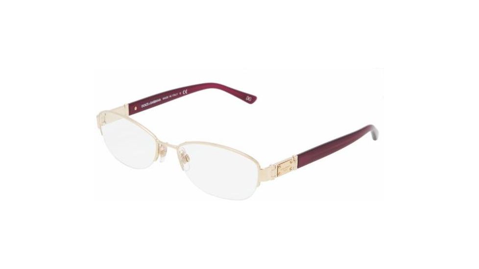 Dolce &amp; Gabbana DG1207 Bifocal Prescription Eyeglasses 1023 -5117 - Pale Gold 