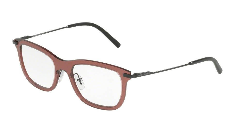 Dolce&amp;Gabbana DG1293 Single Vision Prescription Eyeglasses 01-51 - Bordeaux Frame