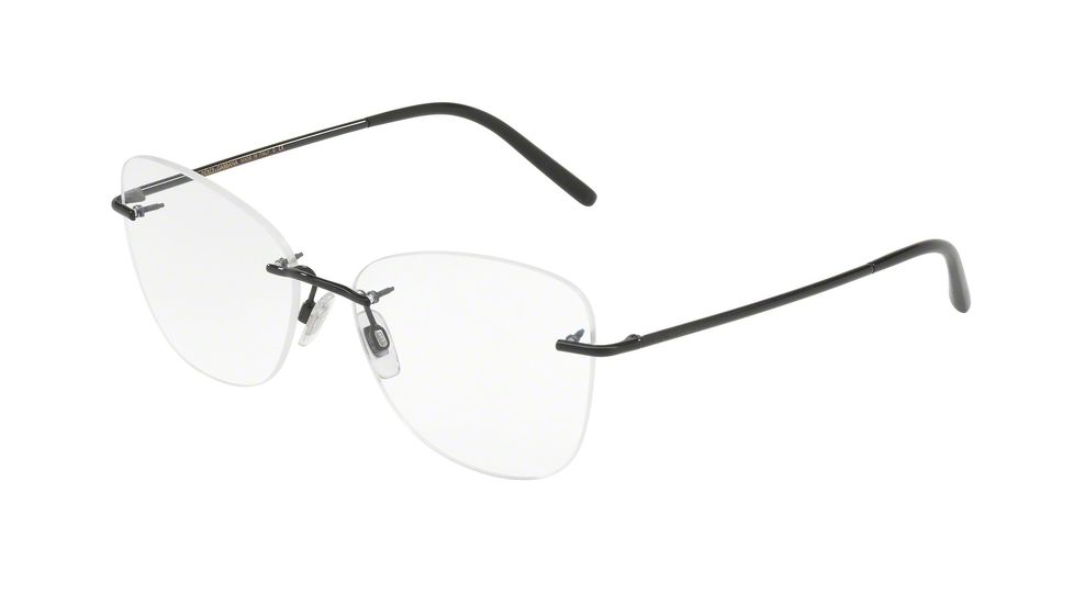 Dolce&Gabbana DG1299 Progressive Prescription Eyeglasses 01-54 - Black Frame