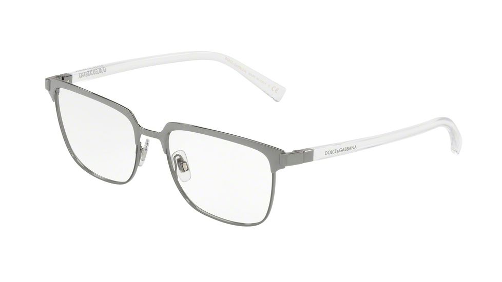 Dolce&amp;Gabbana DG1302 Bifocal Prescription Eyeglasses 04-53 - Gunmetal / Matte Gunmetal Frame