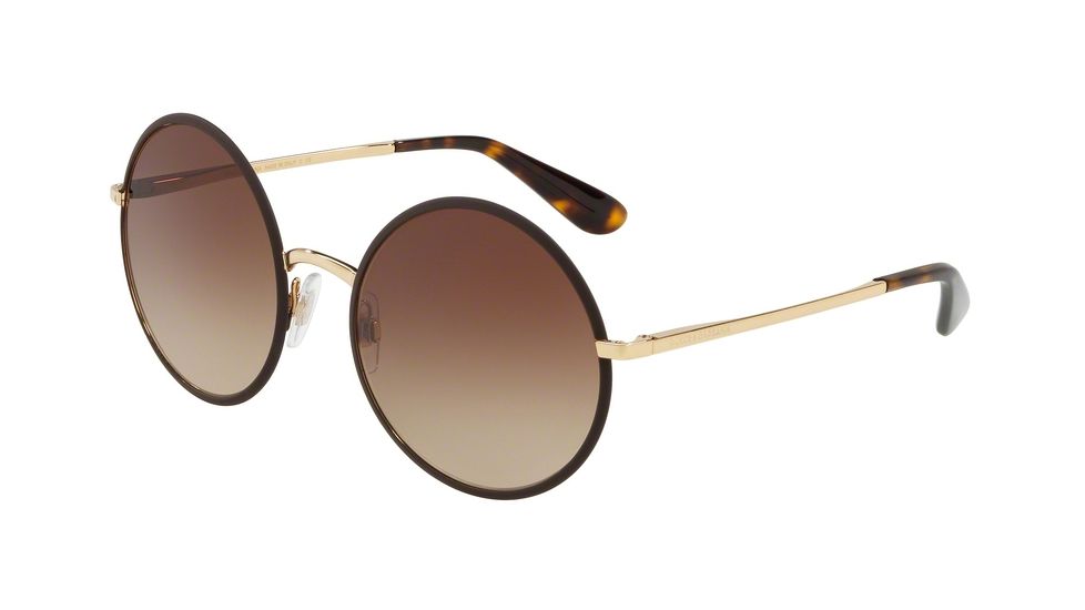 Dolce&amp;Gabbana DG2155 Bifocal Prescription Sunglasses, 56mm, Matte Brown, DG2155-132013-56-BI