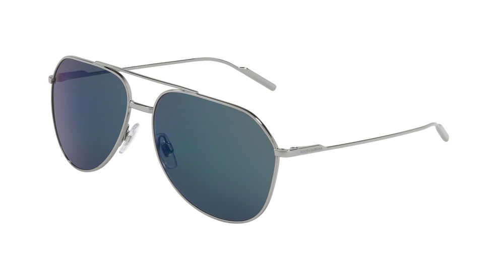 Dolce&amp;Gabbana DG2166 Single Vision Prescription Sunglasses DG2166-04-96-61 - Lens Diameter 61 mm, Frame Color Gunmetal