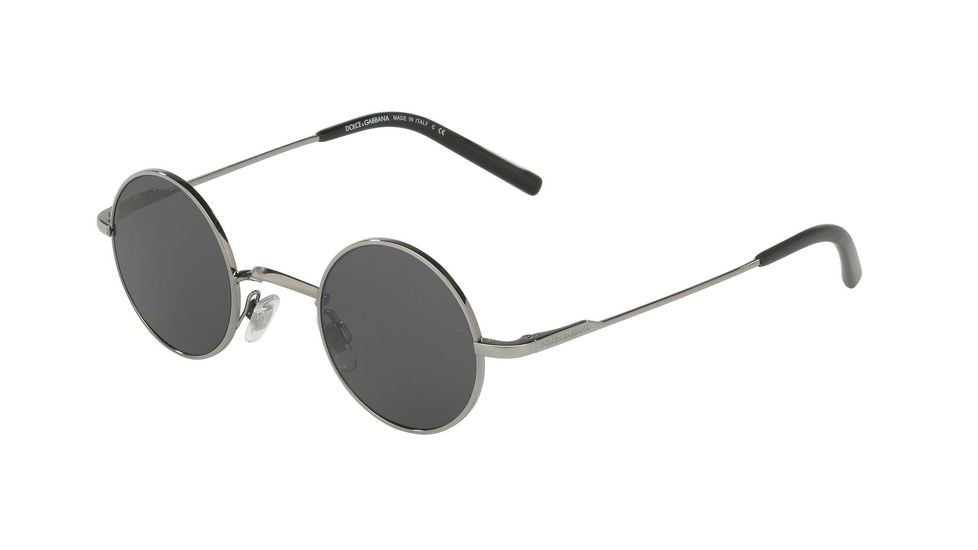 Dolce&amp;Gabbana DG2168 Sunglasses 04/87-42 - Gunmetal Frame, Grey Lenses