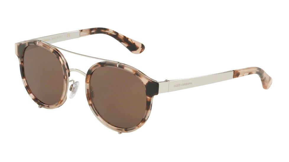 Dolce&Gabbana DG2184 Progressive Prescription Sunglasses DG2184-354873-50 - Lens Diameter 50 mm, Frame Color Nude Havana