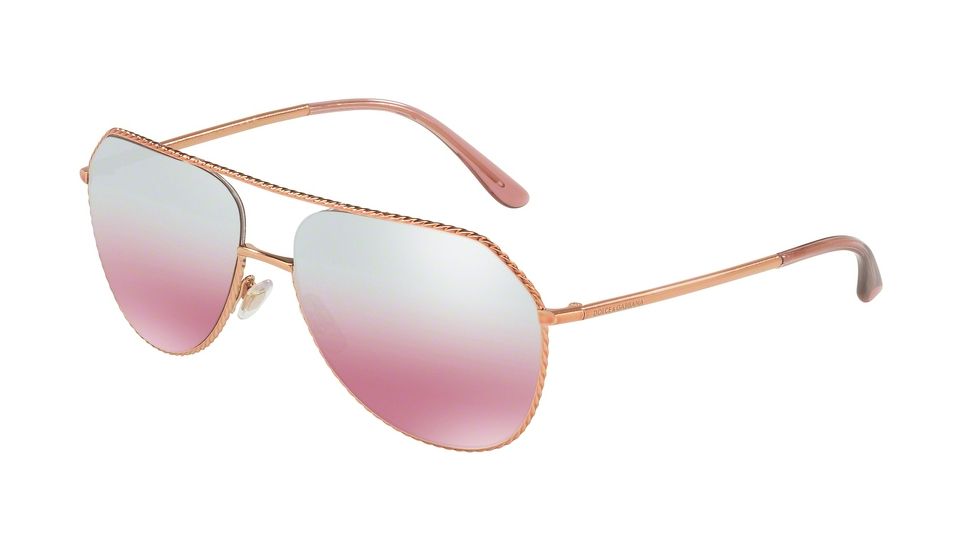 Dolce&amp;Gabbana DG2191 Bifocal Prescription Sunglasses DG2191-12987E-59 - Lens Diameter 59 mm, Frame Color Pink Gold