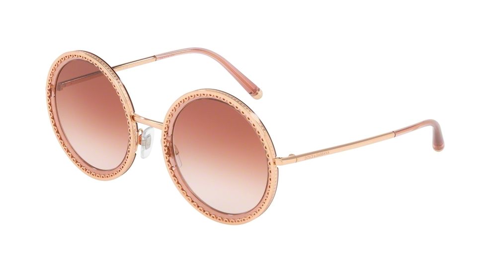 Dolce&amp;Gabbana DG2211 Sunglasses 12986F-53 - Men's, Gradient Pink Mirror Pink Lenses