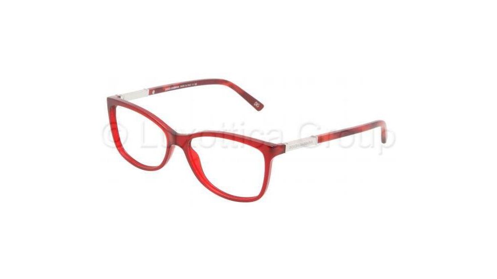 Dolce&amp;Gabbana DG3107 Single Vision Prescription Eyewear 1848-5215 - Red 