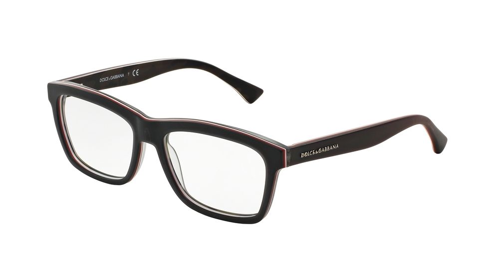 Dolce&amp;Gabbana DG3235F Bifocal Prescription Eyeglasses 2954-55 - Blue/fluo Red/mt Camo Frame