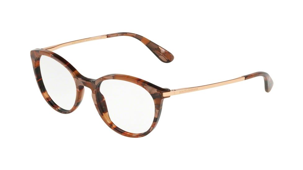 Dolce&amp;Gabbana DG3242F Bifocal Prescription Eyeglasses, 50mm, Cube Bronze, DG3242F-3131-50-BI