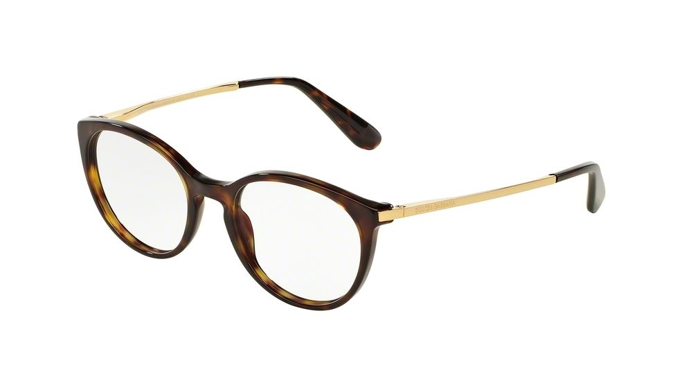 Dolce&amp;Gabbana DG3242F Bifocal Prescription Eyeglasses 502-50 - Havana Frame