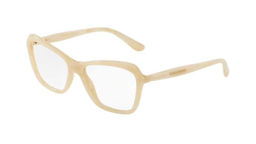 Dolce&amp;Gabbana DG3263 Eyeglass Frames 3084-52 - Beige Horn Frame