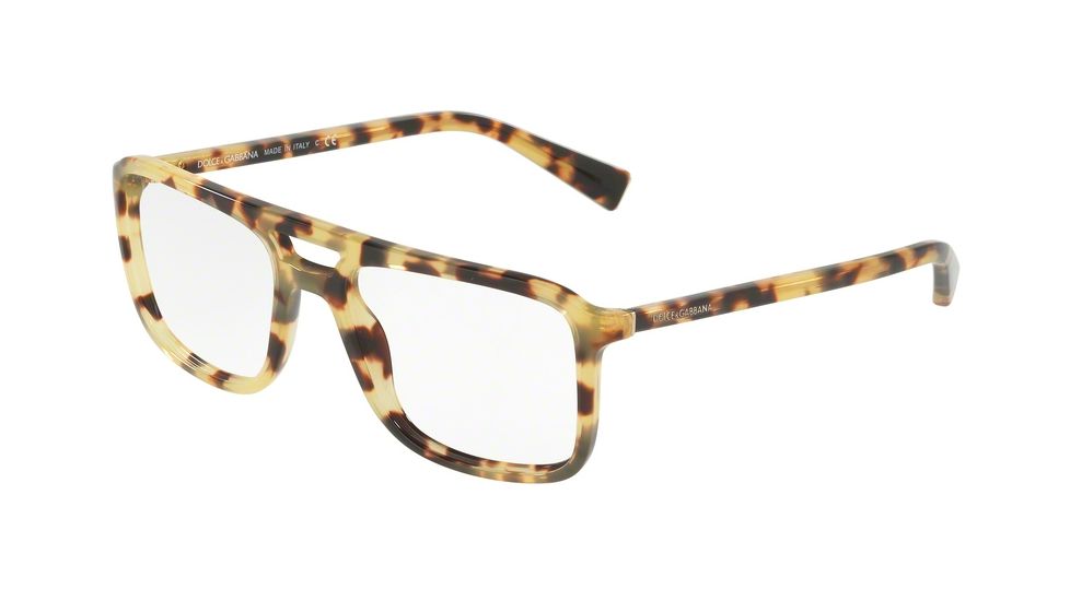Dolce&amp;Gabbana DG3267F Progressive Prescription Eyeglasses 512-54 - Cube Havana Frame