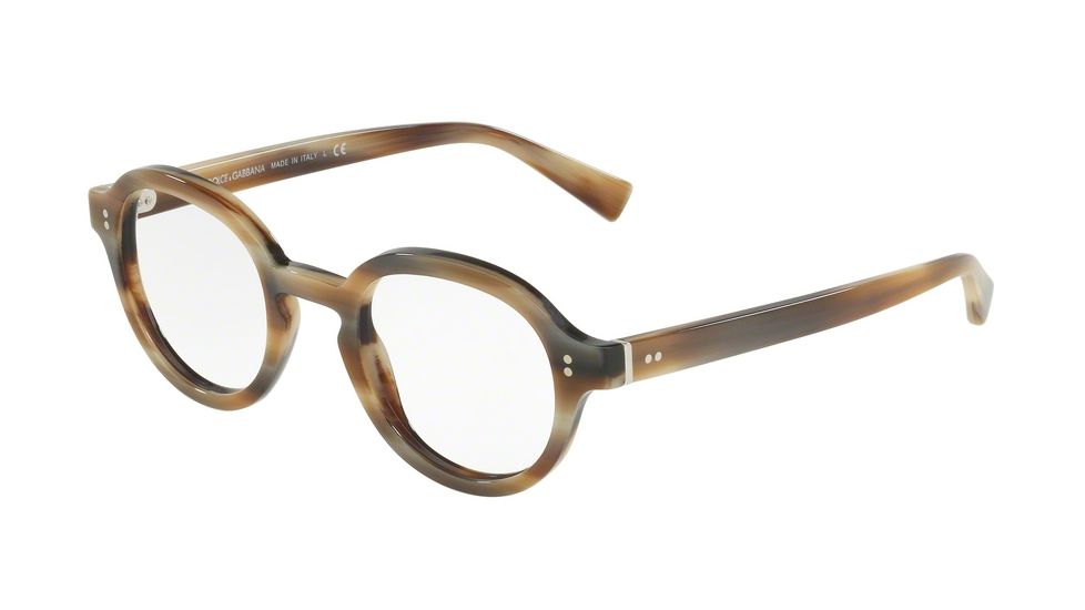 Dolce&Gabbana DG3271 Eyeglass Frames 3116-47 - Striped Brown Frame