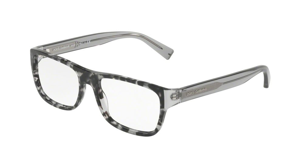 Dolce&amp;Gabbana DG3276 Bifocal Prescription Eyeglasses 3142-52 - Havana Black Clear Frame