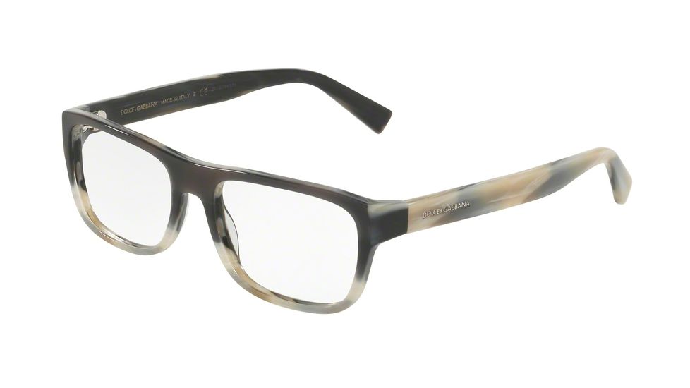 Dolce&amp;Gabbana DG3276 Bifocal Prescription Eyeglasses 3157-52 - Black Gredient Blue Horn Frame
