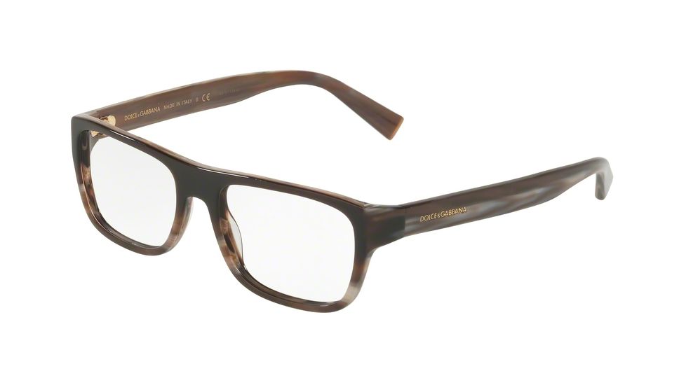 Dolce&amp;Gabbana DG3276 Bifocal Prescription Eyeglasses 3158-52 - Brown Gradient Brown Horn Frame