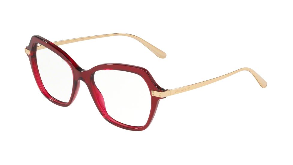 Dolce&amp;Gabbana DG3311 Eyeglass Frames 3211-51 - Transparent Bordeaux