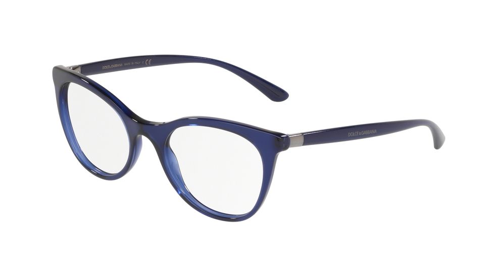 Dolce&amp;Gabbana DG3312 Bifocal Prescription Eyeglasses, 50mm, Opal Blue, DG3312-3094-50-BI