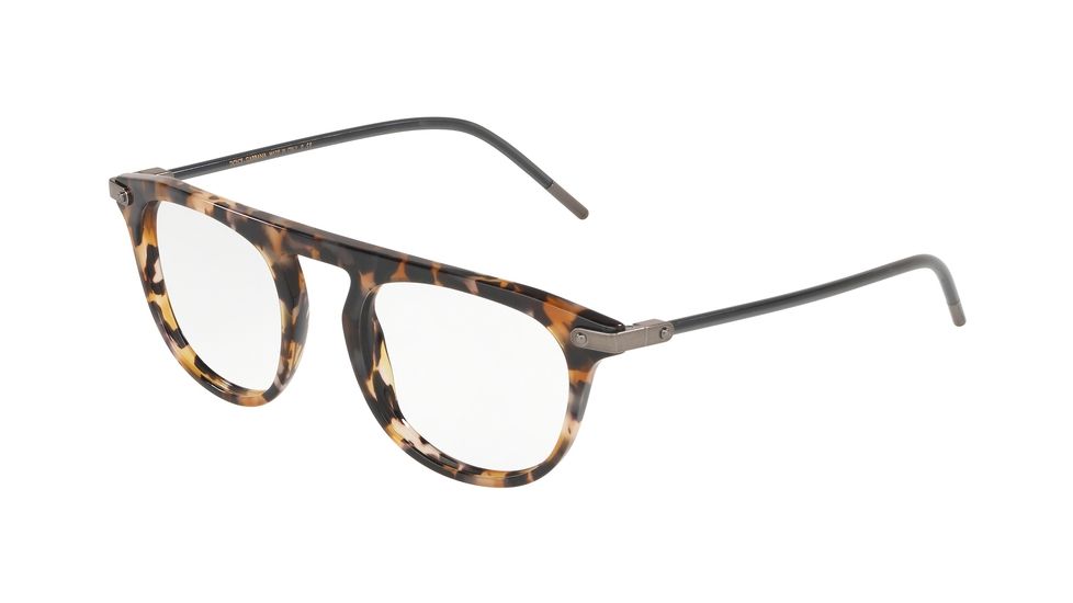 Dolce&amp;Gabbana DG3318 Progressive Prescription Eyeglasses, 48mm, Blue Havana, DG3318-3141-48-PRO