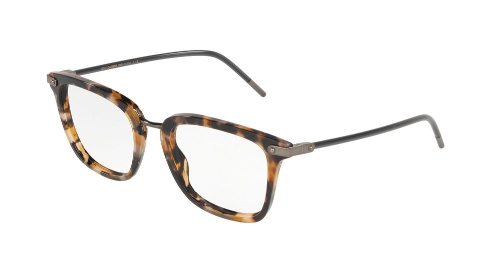 Dolce&amp;Gabbana DG3319 Bifocal Prescription Eyeglasses, 50mm, Blue Havana, DG3319-3141-50-BI