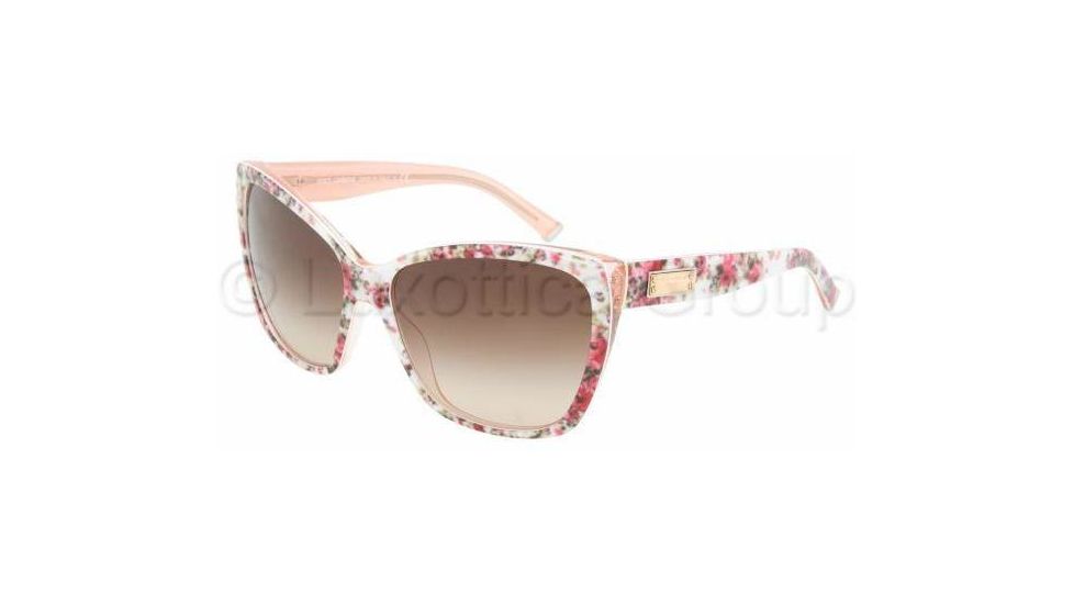 Dolce&amp;Gabbana DG4111 Bifocal Prescription Sunglasses DG4111-179013-5915 - Lens Diameter 59 mm, Frame Color Ext Flower/Int Pink