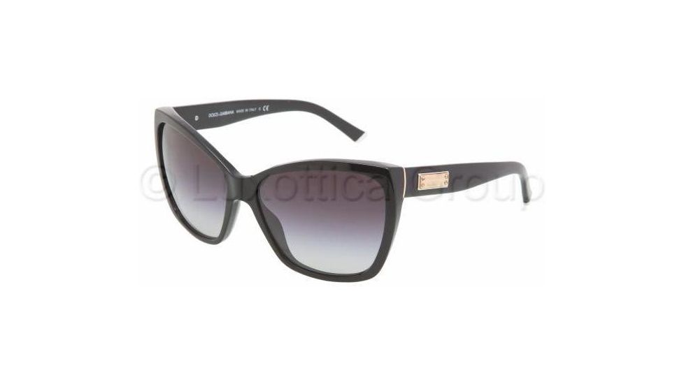 Dolce&amp;Gabbana DG4111 Bifocal Prescription Sunglasses DG4111-501-8G-5915 - Frame Color Black, Lens Diameter 59 mm