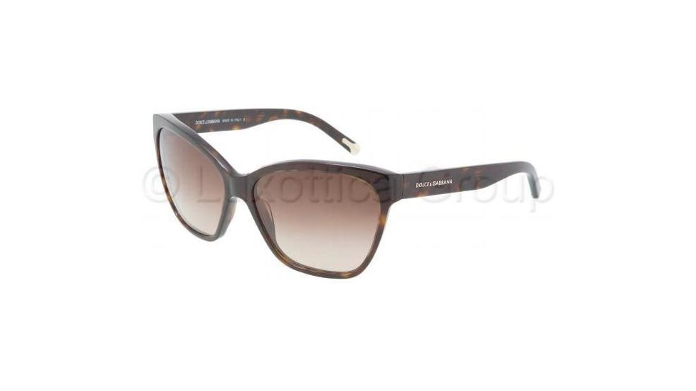 Dolce&amp;Gabbana DG4114 Single Vision Prescription Sunglasses DG4114-502-13-5915 - Lens Diameter 59 mm, Frame Color Havana