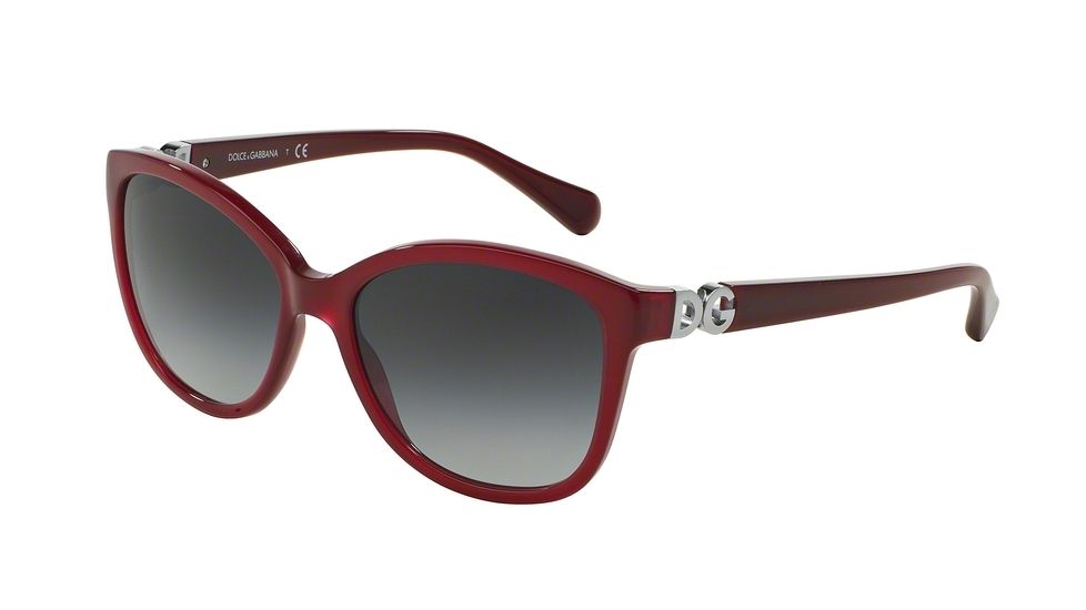 Dolce&amp;Gabbana DG4258F Single Vision Prescription Sunglasses DG4258F-29668G-56 - Lens Diameter 56 mm, Frame Color Bordeaux