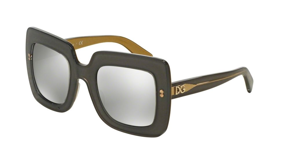 Dolce&amp;Gabbana DG4263 Bifocal Prescription Sunglasses DG4263-29596G-50 - Lens Diameter 50 mm, Frame Color Top Grey On Gold