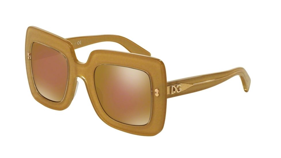 Dolce&amp;Gabbana DG4263 Bifocal Prescription Sunglasses DG4263-2963F9-50 - Lens Diameter 50 mm, Frame Color Top Gold On Gold