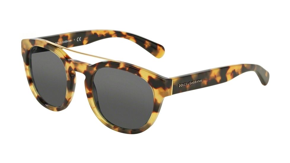 Dolce&amp;Gabbana DG4274 Sunglasses 512/87-50 - Cube Havana Frame, Grey Lenses