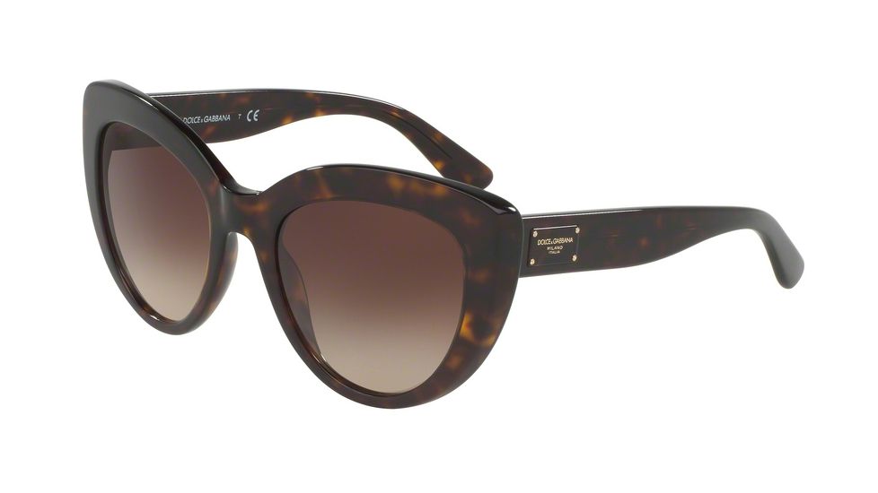 Dolce&amp;Gabbana DG4287F Progressive Prescription Sunglasses DG4287F-502-13-53 - Lens Diameter 53 mm, Frame Color Havana