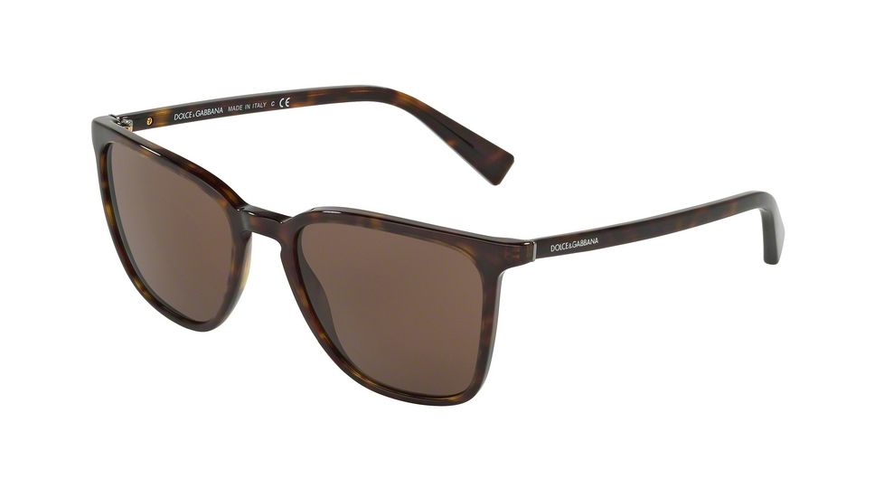 Dolce&amp;Gabbana DG4301 Single Vision Prescription Sunglasses DG4301-502-73-53 - Lens Diameter 53 mm, Frame Color Havana