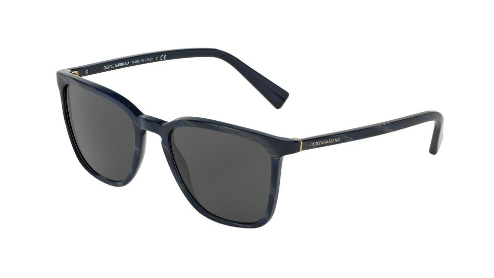 Dolce&amp;Gabbana DG4301F Bifocal Prescription Sunglasses DG4301F-309280-53 - Lens Diameter 53 mm, Frame Color Striped Grey On Blue